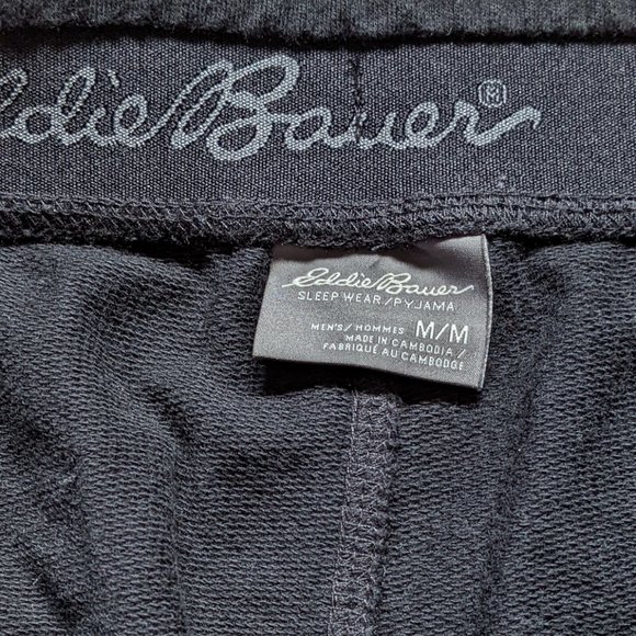 Used Men's (S/M*) - EDDIE BAUER Lounge Pant BLACK - Picture 8 of 11
